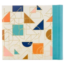 Hallmark Bright Geometric On White Photo Album -Hallmark Store 200Photo Album Geometric Print on White 1EDY3142 04