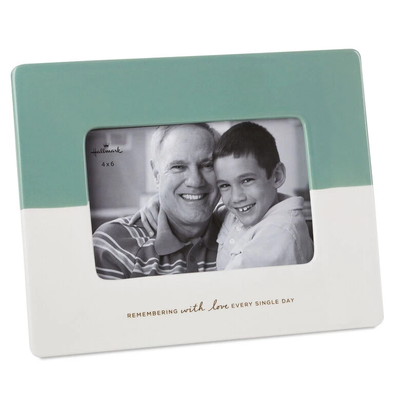 Remembering With Love Picture Frame, 4x6 Hallmark Remembering With Love Picture Frame, 4x6 -Hallmark Store 4x6 Ceramic Picture Frame for Loss of Loved One 1BMK1623 01