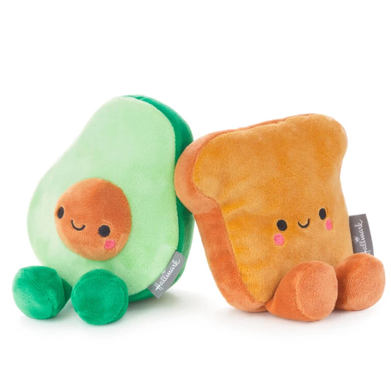 Better Together Avocado and Toast Magnetic Plush, 5" Hallmark Better Together Avocado And Toast Magnetic Plush, 5" -Hallmark Store Avocado and Toast Magnetic Plush 1KID2091 01