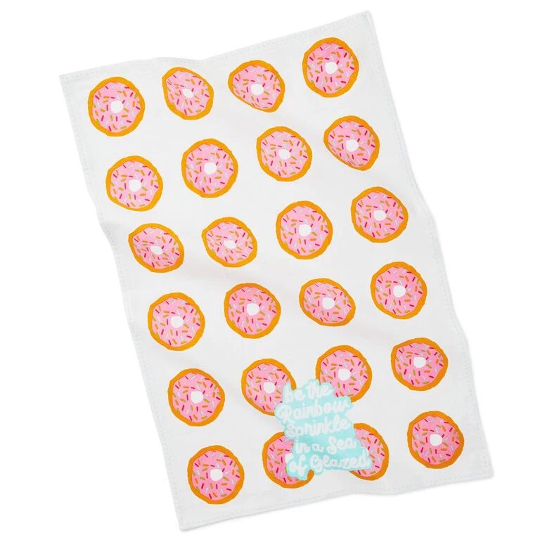 Be the Rainbow Sprinkle Donut Tea Towel Hallmark Be The Rainbow Sprinkle Donut Tea Towel -Hallmark Store Be the Rainbow Sprinkle Donut Tea Towel 1BRW3223 02
