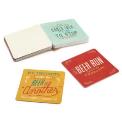 Hallmark Beers To You: 20 Coasters To Say Cheers To Book -Hallmark Store Beers to You Book With Coasters 1BOK1570 05