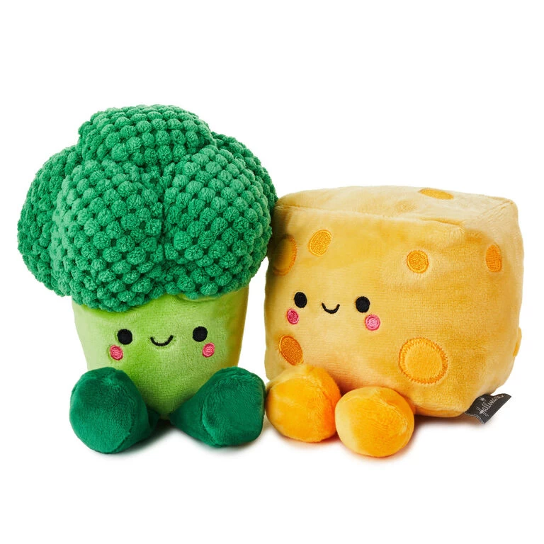 Better Together Broccoli and Cheese Magnetic Plush, 5.75" Hallmark Better Together Broccoli And Cheese Magnetic Plush, 5.75" -Hallmark Store Better Together Broccoli and Cheese Magnetic Plush 1KID1649 01