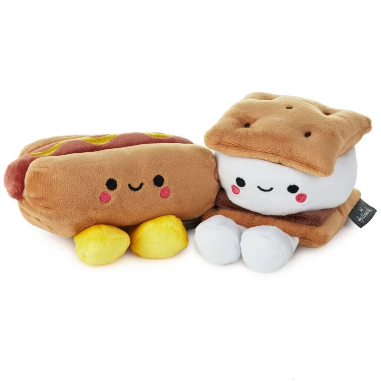 Better Together Hot Dog and S'More Magnetic Plush, 4" Hallmark Better Together Hot Dog And S'More Magnetic Plush, 4" -Hallmark Store Better Together Hot Dog and SMore Magnetic Plush 1KID1648 01