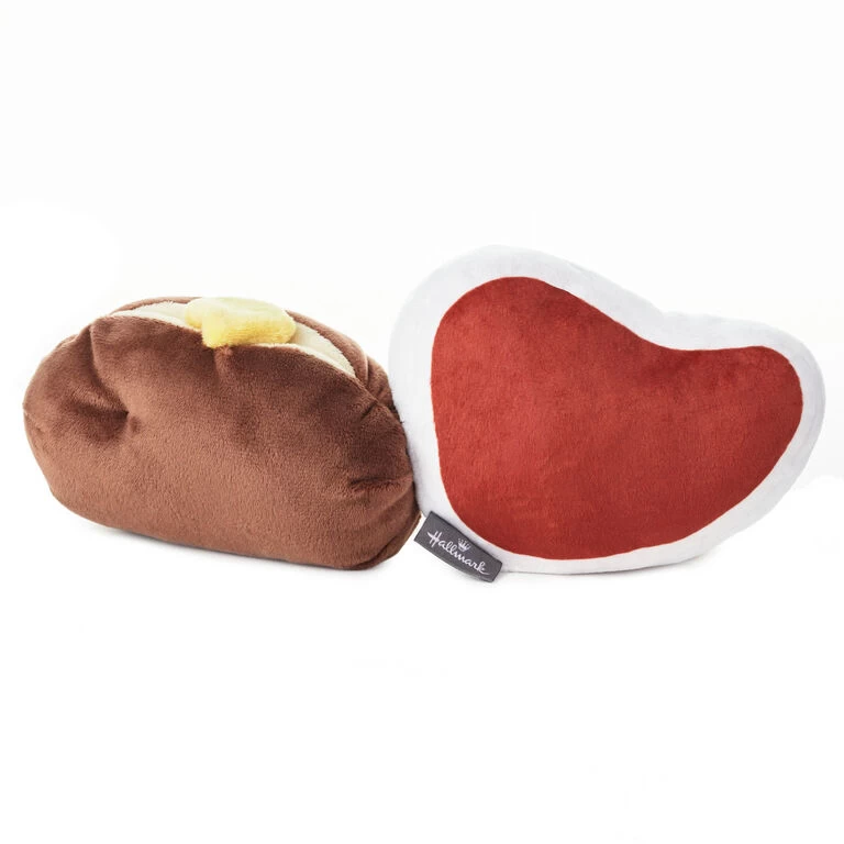 Better Together Steak and Potato Magnetic Plush, 4.25" Hallmark Better Together Steak And Potato Magnetic Plush, 4.25" -Hallmark Store Better Together Steak and Potato Magnetic Plush 1KID1604 02