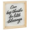 Hallmark Big Thanks Framed Quote Sign, 7x8 2 Hallmark Big Thanks Framed Quote Sign, 7x8 -Hallmark Store Big Thanks for Little Blessings Framed Quote Sign 1SNN1066 01