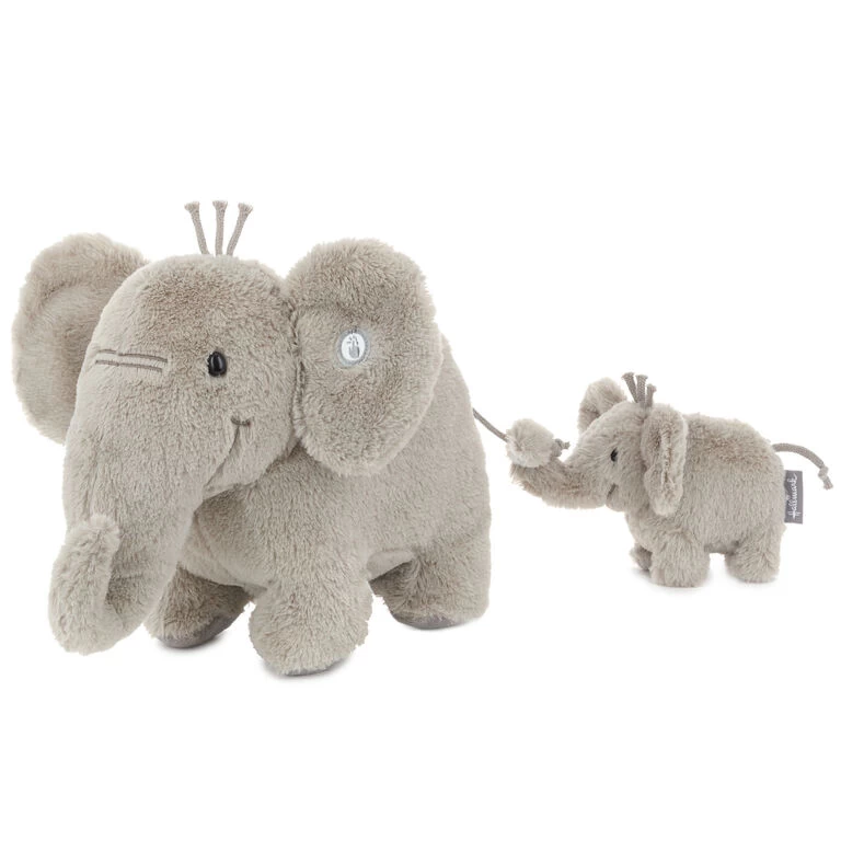 Big and Little Elephant Singing Stuffed Animals With Motion, 8" Hallmark Big And Little Elephant Singing Stuffed Animals With Motion, 8" -Hallmark Store Big and Little Elephant Singing Plush With Motion 1BBY4694 01