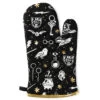 Hallmark Harry Potter™ Magical Icons Oven Mitt -Hallmark Store Black Oven Mitt With Harry Potter Icons Design 1HPO1102 01
