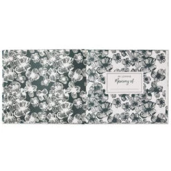 Hallmark In Loving Memory Floral Funeral Guest Book -Hallmark Store Black and White Floral Guest Book for Funeral 1BMK1609 03