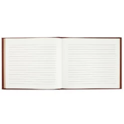 Hallmark Brown Hexagonal Pattern Guest Book -Hallmark Store Brown Faux Leather Geometric Pattern Guest Book 1EDY3152 03