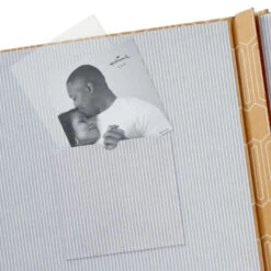 Hallmark Hexagons On Kraft Large Refillable Photo Album -Hallmark Store Brown Kraft Paper Geometric Refillable Photo Album 1EDY3155 04
