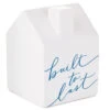 Hallmark Built To Last Ceramic House Figurine, 4" 2 Hallmark Built To Last Ceramic House Figurine, 4" -Hallmark Store Built to Last Ceramic House Sculpture 1ERL1182 01