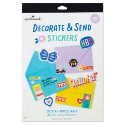 Hallmark Decorate And Send Colorful Sticker Book -Hallmark Store Bulk Pack of Colorful Stickers for Kids 3SSJ1201 04