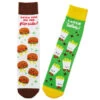 Hallmark Burger And Fries Better Together Funny Crew Socks -Hallmark Store Burgers and Fries Novelty Crew Socks 1SOX2096 01