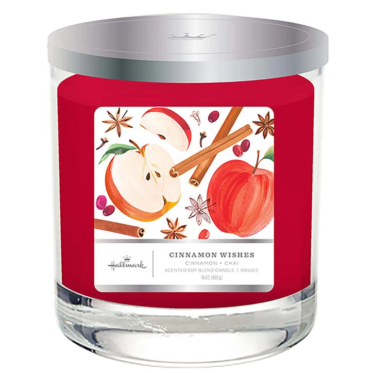 Cinnamon Wishes 3-Wick Jar Candle, 16 oz. Hallmark Cinnamon Wishes 3-Wick Jar Candle, 16 Oz. -Hallmark Store Cinnamon Wishes 3Wick Jar Candle 1BGC1073 01