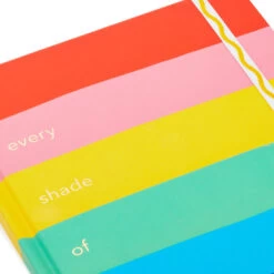 Hallmark Crayola® Every Shade Of Happy Hardback Notebook -Hallmark Store Crayola Rainbow Stripe Hardcover Notebook 3HWJ2112 05