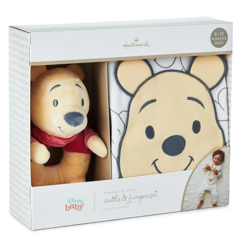 Disney Baby Winnie the Pooh Rattle and Jumper Set, 3-6 months Hallmark Disney Baby Winnie The Pooh Rattle And Jumper Set, 3-6 Months -Hallmark Store Disney Baby Winnie the Pooh Rattle and Jumper Set 1BBY4810 03