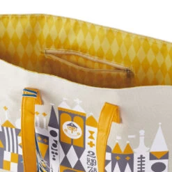 Hallmark Walt Disney World 50th Anniversary "it's A Small World" Canvas Tote Bag -Hallmark Store Disney World its a small world Ride Tote Bag 1DYG2075 03