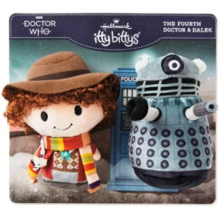Hallmark Itty Bittys® Doctor Who The Fourth Doctor And Dalek Plush, Set Of 2 -Hallmark Store Doctor Who Fourth Doctor and Dalek Plush itty bittys 1KDD2078 03