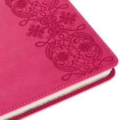 Hallmark Embossed Border Fuchsia Faux Leather Notebook 6 Hallmark Embossed Border Fuchsia Faux Leather Notebook -Hallmark Store Embossed Border Fuchsia Faux Leather Notebook 5HWJ6937 05