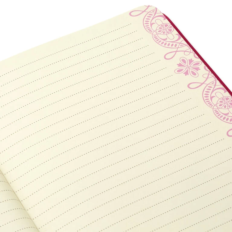 Embossed Border Fuchsia Faux Leather Notebook Hallmark Embossed Border Fuchsia Faux Leather Notebook -Hallmark Store Embossed Border Fuchsia Faux Leather Notebook 5HWJ6937 07