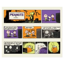 Hallmark Peanuts® Franken-Snoopy Comic Blanket, 50x60 -Hallmark Store Frankenstein Snoopy Comic Strip Blanket 1HGN1516 03
