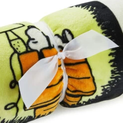 Hallmark Peanuts® Franken-Snoopy Comic Blanket, 50x60 -Hallmark Store Frankenstein Snoopy Comic Strip Blanket 1HGN1516 04