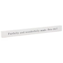 Hallmark Furfully And Wonderfully Made Wood Quote Sign, 23.5x2