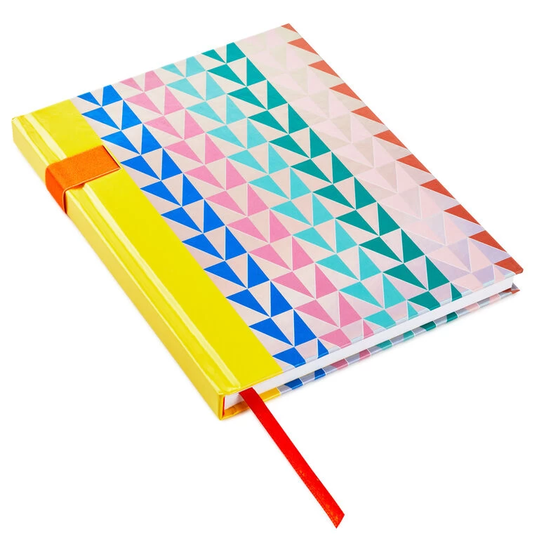 Geometric Triangles Hardback Notebook Hallmark Geometric Triangles Hardback Notebook -Hallmark Store Geometric Triangles Hardcover Notebook 1HWJ7052 01