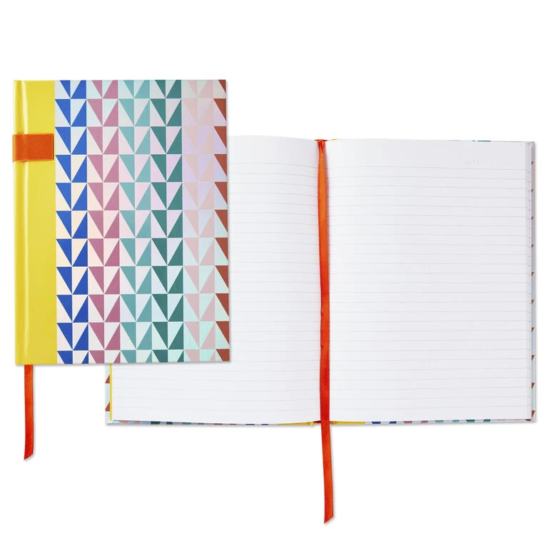 Geometric Triangles Hardback Notebook Hallmark Geometric Triangles Hardback Notebook -Hallmark Store Geometric Triangles Hardcover Notebook 1HWJ7052 02