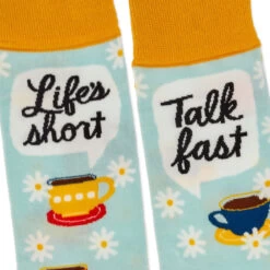 Hallmark Gilmore Girls Life's Short, Talk Fast Crew Socks 3 Hallmark Gilmore Girls Life's Short, Talk Fast Crew Socks -Hallmark Store Gilmore Girls Lifes Short Talk Fast Crew Socks 1PCL1011 03