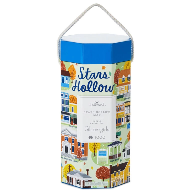 Gilmore Girls Stars Hollow Map 1,000-Piece Jigsaw Puzzle Hallmark Gilmore Girls Stars Hollow Map 1,000-Piece Jigsaw Puzzle -Hallmark Store Gilmore Girls Stars Hollow 1000 Piece Jigsaw Puzzle 1PCL1015 01