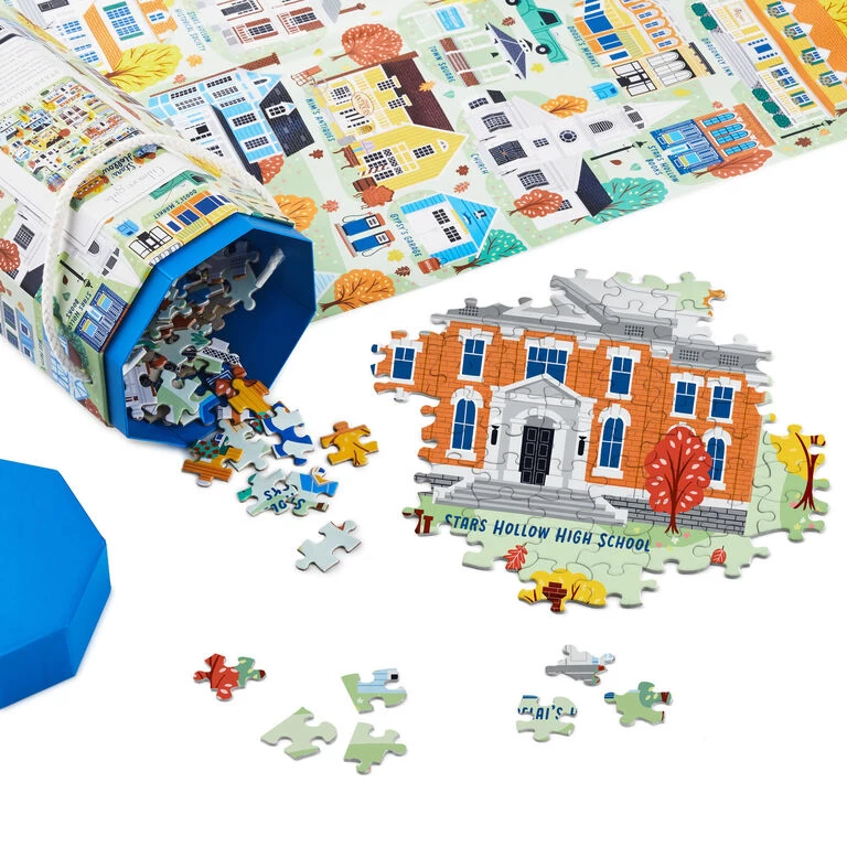 Gilmore Girls Stars Hollow Map 1,000-Piece Jigsaw Puzzle Hallmark Gilmore Girls Stars Hollow Map 1,000-Piece Jigsaw Puzzle -Hallmark Store Gilmore Girls Stars Hollow 1000 Piece Jigsaw Puzzle 1PCL1015 02