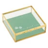 Hallmark The Love Of A Friend Glass Pet Memory Box, 5x5 -Hallmark Store Glass and Metal Memory Keeper Box for Loss of Pet 1BMK1616 01