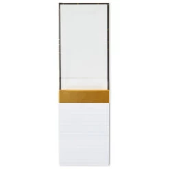 Hallmark Gold Geometric Faux Leather Small List Pad 4 Hallmark Gold Geometric Faux Leather Small List Pad -Hallmark Store Gold Geometric Faux Leather Small Memo Pad 1SOM3821 03