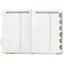 Hallmark Gold Polka Dots Address Book -Hallmark Store Gold Polka Dots Address Book 1ADD1620 03