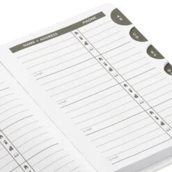 Hallmark Gold Polka Dots Address Book -Hallmark Store Gold Polka Dots Address Book 1ADD1620 07