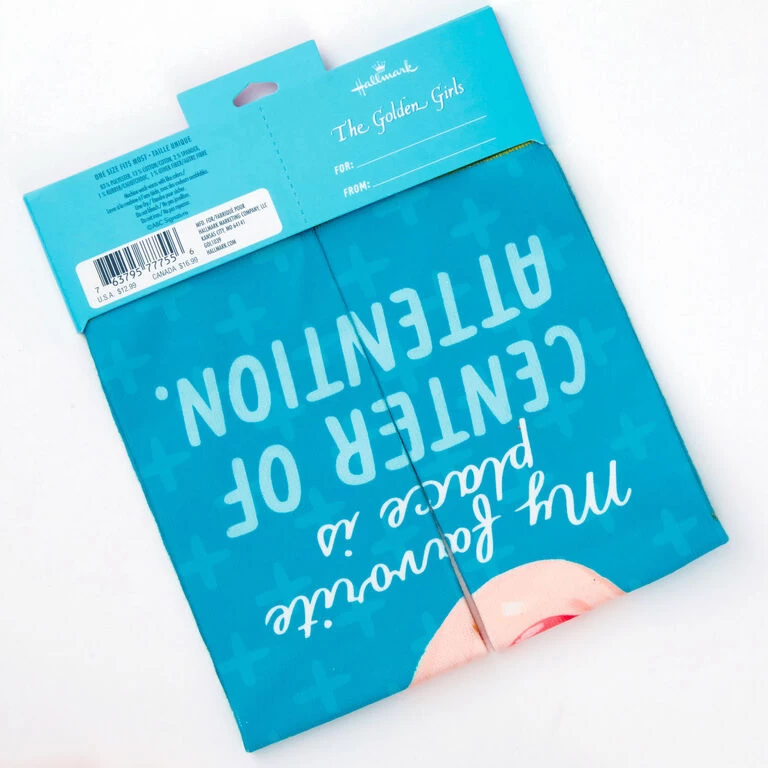 Blanche The Golden Girls Center of Attention Novelty Crew Socks Hallmark Blanche The Golden Girls Center Of Attention Novelty Crew Socks -Hallmark Store Golden Girls Blanche Funny Novelty Crew Socks 1GOL1052 05