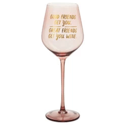 Hallmark Good Friends, Great Friends Wine Glass, 19.27 Oz.