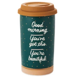 Hallmark Good Morning Ceramic Travel Mug, 12 Oz.