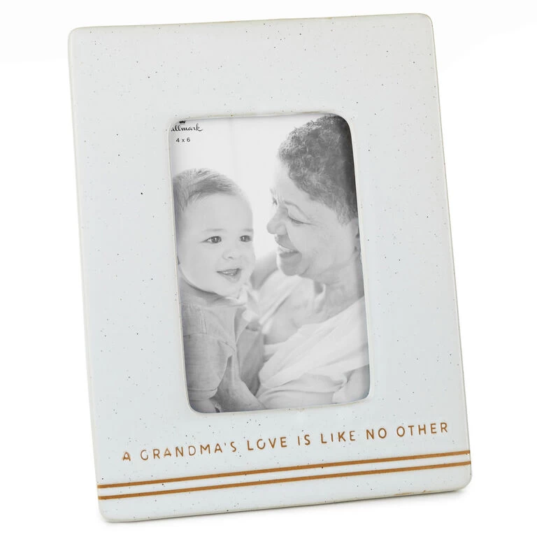 Grandmas Love Like No Other Picture Frame, 4x6 Hallmark Grandmas Love Like No Other Picture Frame, 4x6 -Hallmark Store Grandmas Love 4x6 Ceramic Picture Frame 1SNN1118 01