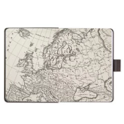 Hallmark Gray Etched Compass Faux Leather Notebook -Hallmark Store Gray Etched Compass Faux Leather Notebook 1HWJ1851 03