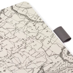 Hallmark Gray Etched Compass Faux Leather Notebook -Hallmark Store Gray Etched Compass Faux Leather Notebook 1HWJ1851 06