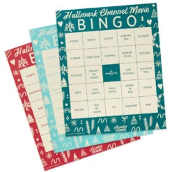 Hallmark Channel Movie Bingo Game Pad -Hallmark Store Hallmark Channel Bingo TearOff Game Pad 1XKT3502 03
