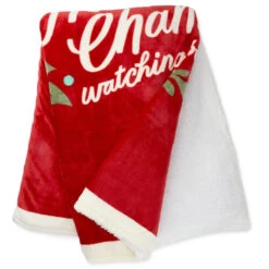 Hallmark Channel Red Oversized Blanket, 60x80 4 Hallmark Channel Red Oversized Blanket, 60x80 -Hallmark Store Hallmark Channel FamilySized Blanket 1XKT3505 03
