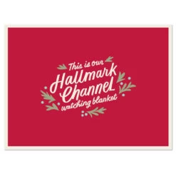 Hallmark Channel Red Oversized Blanket, 60x80 5 Hallmark Channel Red Oversized Blanket, 60x80 -Hallmark Store Hallmark Channel FamilySized Blanket 1XKT3505 04