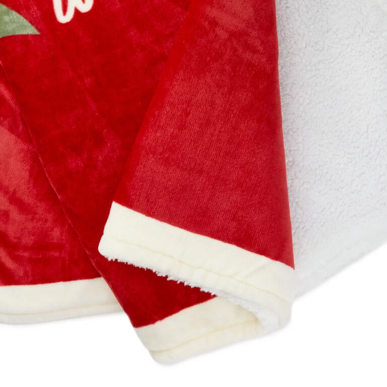 Hallmark Channel Red Oversized Blanket, 60x80 Hallmark Channel Red Oversized Blanket, 60x80 -Hallmark Store Hallmark Channel FamilySized Blanket 1XKT3505 06