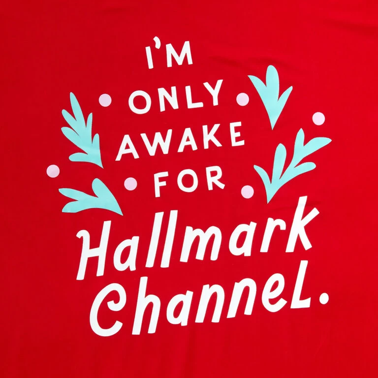 Hallmark Channel Only Awake Oversized Women's Red Sleep Shirt, Small/Medium Hallmark Channel Only Awake Oversized Women's Red Sleep Shirt, Small/Medium -Hallmark Store Hallmark Channel Only Awake Sleep Shirt 1XKT3531 02