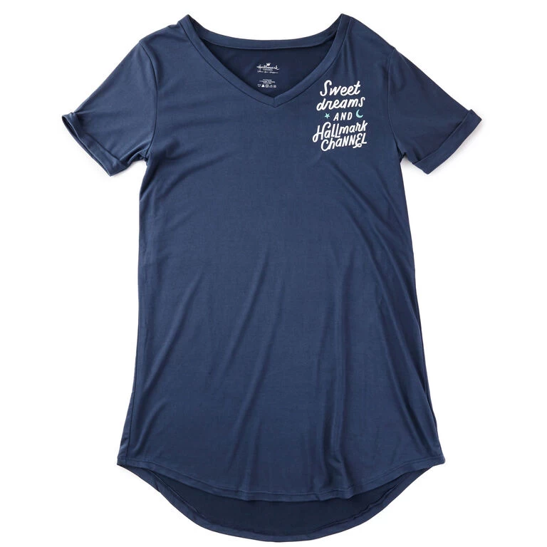 Hallmark Channel Sweet Dreams Women's Sleep Shirt, S/M Hallmark Channel Sweet Dreams Women's Sleep Shirt, S/M -Hallmark Store Hallmark Channel Sweet Dreams Womens Sleep Shirt 1HKC2313 01