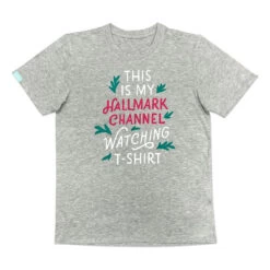 Hallmark Channel Watching Gray Unisex T-Shirt, X-Large
