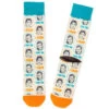 Hallmark Star Wars™ Han Solo™ And Princess Leia™ I Love You I Know Novelty Crew Socks -Hallmark Store Han Solo and Princess Leia Blue and Orange Socks 1SHP2168 01